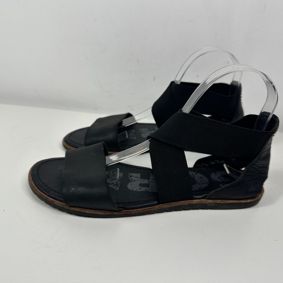 Sorel Women's Black Leather Textile Gladiator Sandals Sz US 9 - Picture 8 of 12
